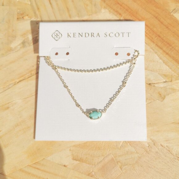 Kendra Scott Jewelry - NEW | Kendra Scott Emilie Gold Light Blue Necklace